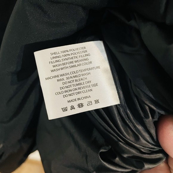 NWOT ZYIA ACTIVE Vented Vondelpark Removable Hood Puffer Winter Coat Black Large - Picture 12 of 16